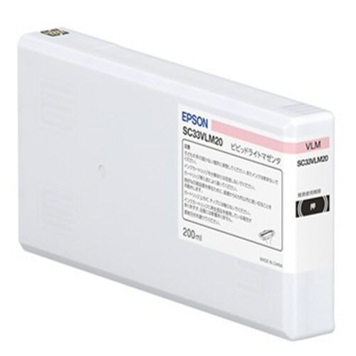 エプソン インクカートリッジ ビビッドライトマゼンタ 200mL SC33VLM20 1個