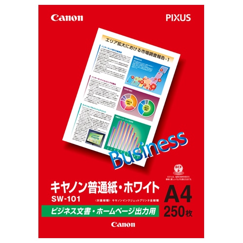 キヤノン 普通紙・ホワイト SW-101A4 A4 6614A001 1冊(250枚)