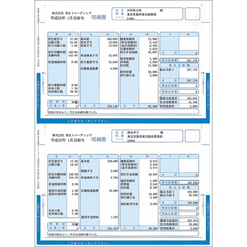 弥生 給与明細書 ページプリンタ用紙封筒式 単票用紙 A4タテ 334005 1箱(250枚)