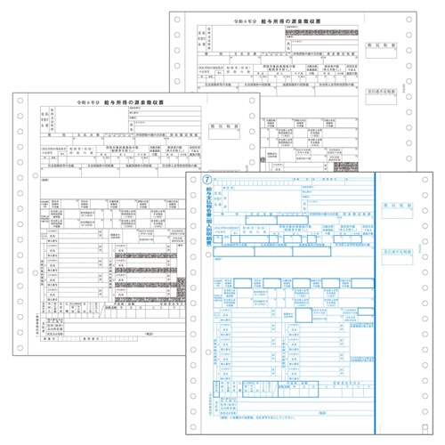ＰＣＡ　ＰＡ１３３Ｇ　源泉徴収票（令和６年分）　連続用紙ドットプリンタ用　５０名入　ＰＡ１３３Ｇ５０Ｒ０６　１冊
