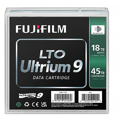 富士フイルム　ＬＴＯ　Ｕｌｔｒｉｕｍ９　データカートリッジ　バーコードラベル（横型）付　１８ＴＢ／４５ＴＢ　ＬＴＯ　ＦＢ　ＵＬ－９　ＯＲＥＤＰＸ５Ｙ　１パック