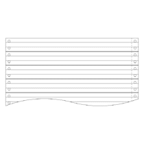 トッパンエッジ ストックフォーム 9×11インチ 1P ライン入 0913L1 1ケース(2000枚)