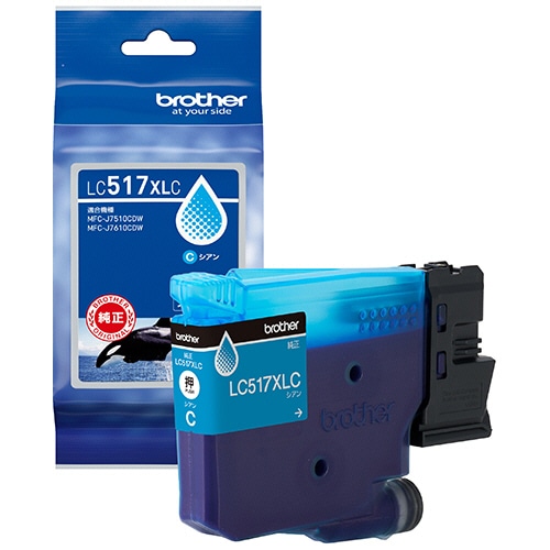 ブラザー　インクカートリッジ　シアン　大容量　ＬＣ５１７ＸＬＣ　１個
