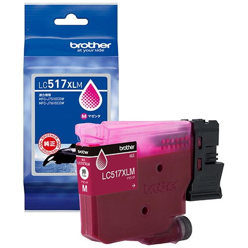 ブラザー　インクカートリッジ　マゼンタ　大容量　ＬＣ５１７ＸＬＭ　１個