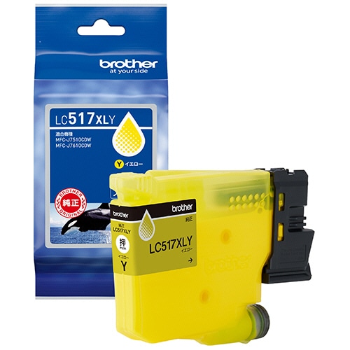 ブラザー　インクカートリッジ　イエロー　大容量　ＬＣ５１７ＸＬＹ　１個