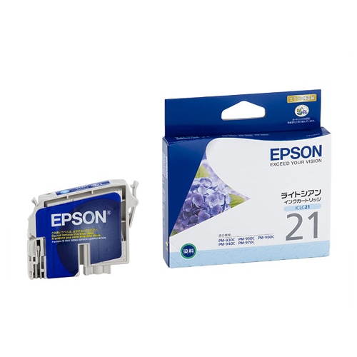 エプソン インクカートリッジ ライトシアン ICLC21 1個