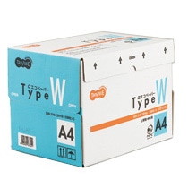 TANOSEE αエコペーパー タイプW A4 1箱(2500枚:500枚×5冊)