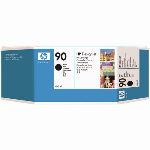 HP HP90 インクカートリッジ 黒 400ml 顔料系 C5058A 1個