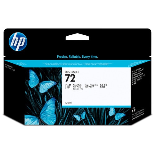 HP HP72 インクカートリッジ フォトブラック 130ml 染料系 C9370A 1個