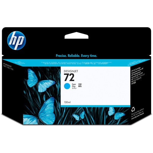 HP HP72 インクカートリッジ シアン 130mL 染料系 C9371A 1個