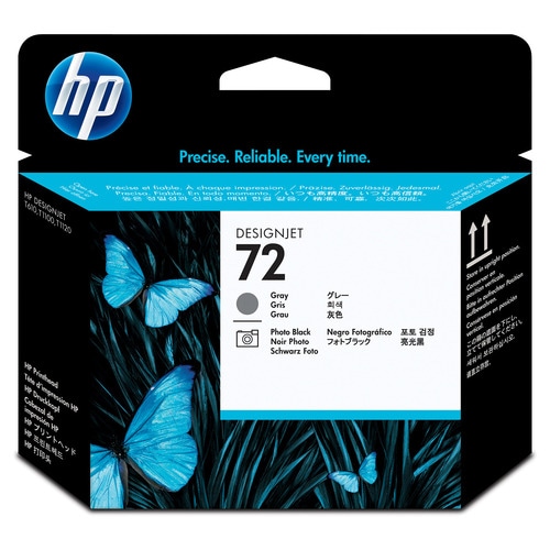 HP HP72 プリントヘッド グレー/フォトブラック C9380A 1個