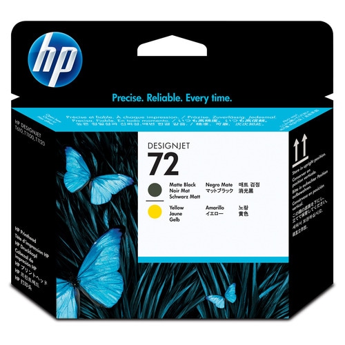 HP HP72 プリントヘッド マットブラック/イエロー C9384A 1個