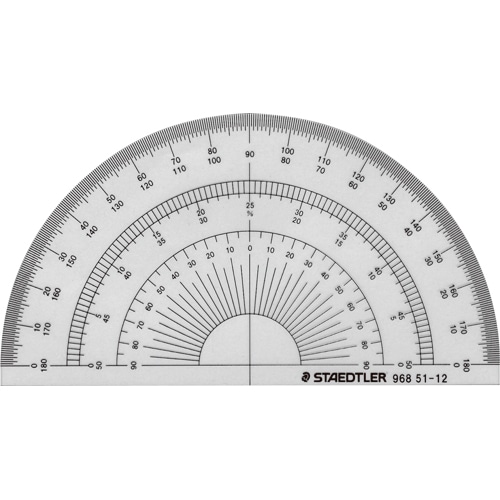 ステッドラー 半円分度器 12cm 968 51-12 1枚