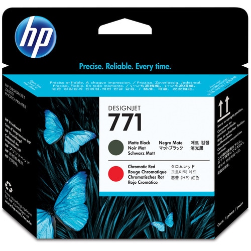 HP HP771 プリントヘッド マットブラック/クロムレッド CE017A 1個
