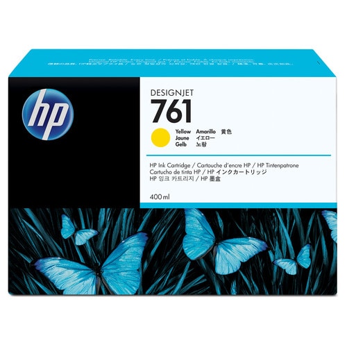 HP HP761 インクカートリッジ イエロー 400mL 染料系 CM992A 1個