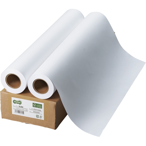 TANOSEE インクジェット用普通紙 A1ロール 594mm×50m 1箱(2本)