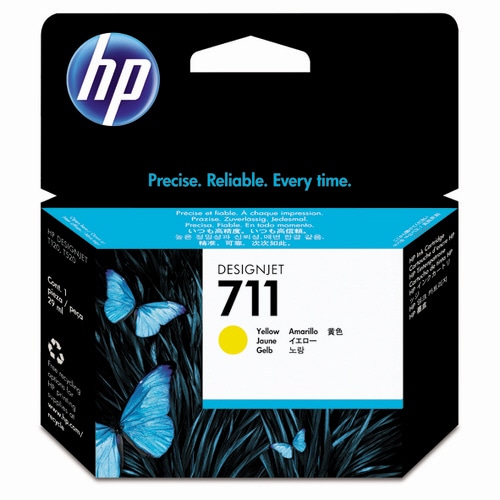 HP HP711 インクカートリッジ イエロー 29mL 染料系 CZ132A 1個