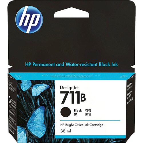 HP HP711B インクカートリッジ ブラック 38mL 3WX00A 1個