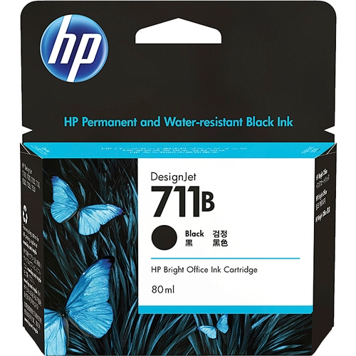 HP HP711B インクカートリッジ ブラック 80mL 3WX01A 1個