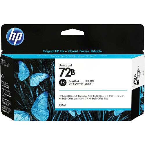 HP HP72B インクカートリッジ フォトブラック 130mL 3WX07A 1個