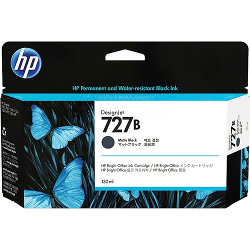 HP HP727B インクカートリッジ マットブラック 130mL 3WX13A 1個
