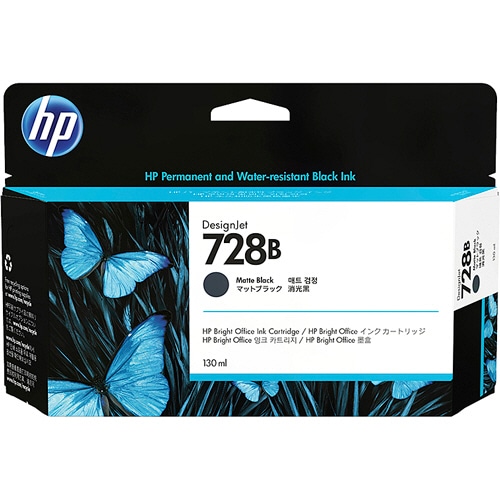 HP HP728B インクカートリッジ ブラック 130mL 3WX26A 1個