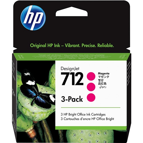 HP HP712 インクカートリッジ マゼンタ 29mL/個 3ED78A 1箱(3個)