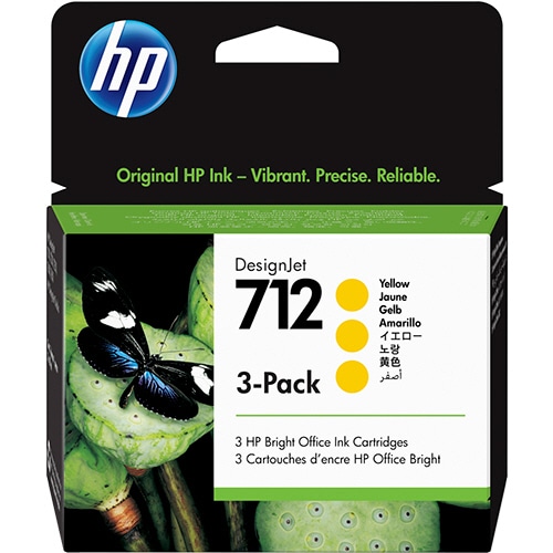 HP HP712 インクカートリッジ イエロー 29mL/個 3ED79A 1箱(3個)