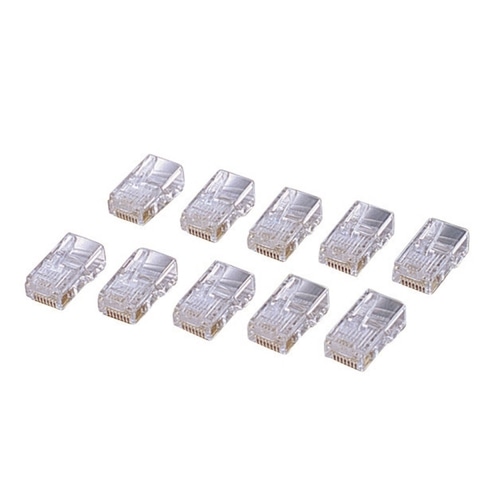 エレコム カテゴリー5E対応 RJ45コネクタ 単線仕様 LD-RJ45T10A 1セット(10個)