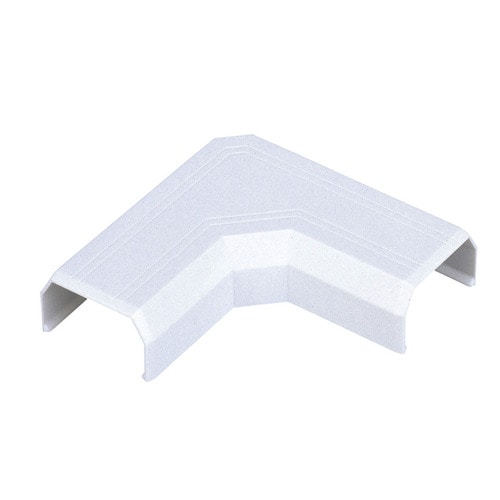 エレコム フラットモール接続ユニット マガリ 幅26mm用 ホワイト LD-GAFM3/WH 1個