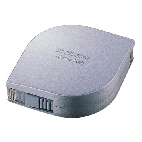 エレコム 携帯用 ウルトラフラットLANケーブル シルバー 2m LD-MCTF/SV2 1個