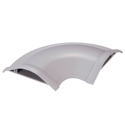 エレコム モール接続ユニット 平面曲がり 幅75mmモデル用 グレー LD-GAM57/LG 1個