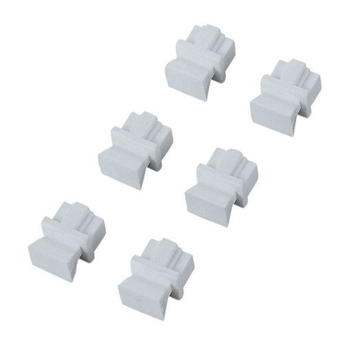 エレコム ほこりカバー RJ45用 ホワイト LD-DUSTWH6 1箱(6個)