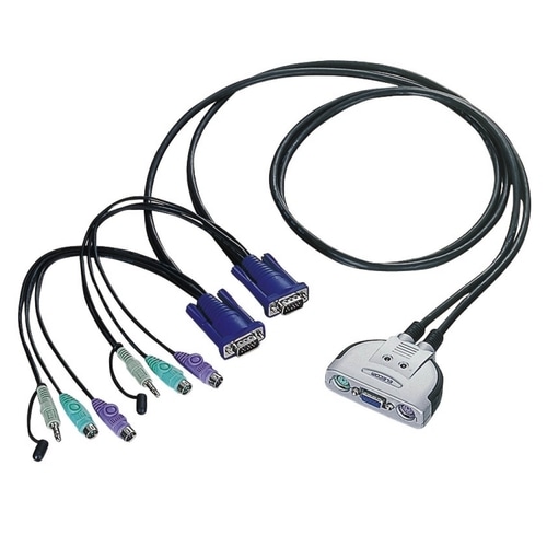 エレコム PS/2対応パソコン切替器 PC2台用 KVM-KP2 1個