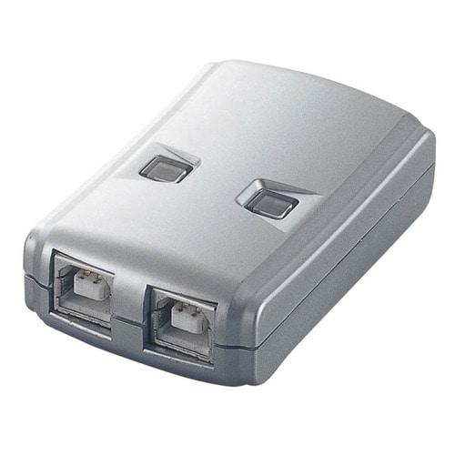 エレコム USB2.0対応切替器 2回路 USS2-W2 1台
