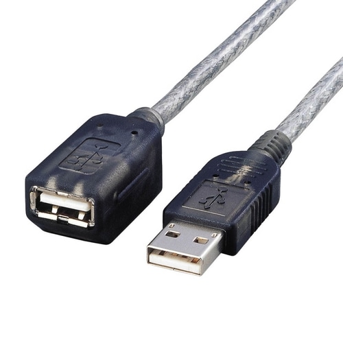 エレコム マグネットUSB1.1延長ケーブル (A)オス-(A)メス 1.0m グラファイト USB-EAM1GT 1本
