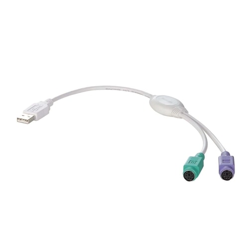 エレコム USB-PS/2変換ケーブル (A)オス-(PS/2)メス×2 USB-P2KM 1本