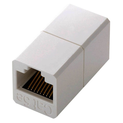 エレコム コンパクトRJ45延長コネクタ カテゴリー5E用 LD-RJ45JJ5Y2 1個