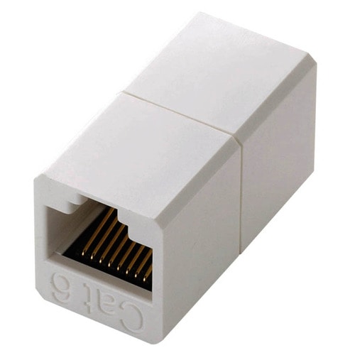 エレコム コンパクトRJ45延長コネクタ カテゴリー6用 LD-RJ45JJ6Y2 1個