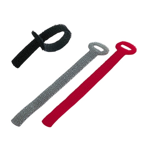 エレコム ケーブルストラップ 10×125mm 3色(黒・灰色・赤) EKC-MT003 1パック(3本:各色1本)