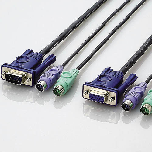 エレコム KVM-NP8専用 パソコン切替器用ケーブル 1.8m KVM-NPC18 1本
