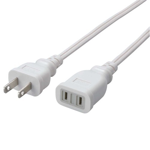 エレコム 電源延長ケーブル 2P・1個口 5.0m T-E2250 1個