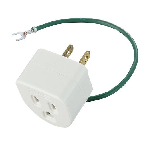 エレコム OA雷アダプタ 3Pメス-2Pオス T-H32N 1個