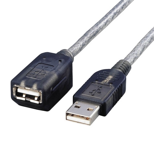 エレコム マグネットUSB1.1延長ケーブル (A)オス-(A)メス 2.0m グラファイト USB-EAM2GT 1本