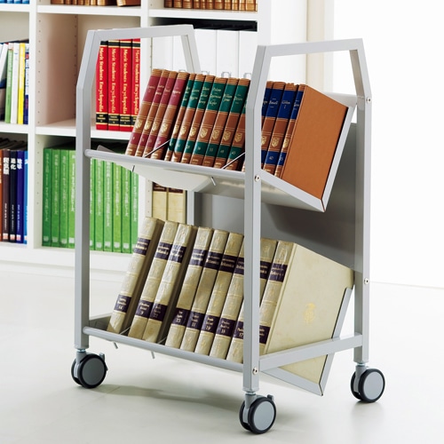 TANOSEE 強化版ファイルワゴン(2段・傾斜タイプ) 幅570×奥行400×高さ820mm 1台