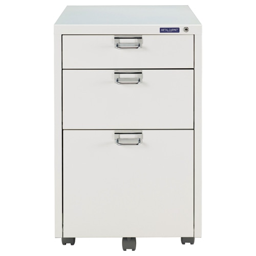 アイリスオーヤマ メタルキャビネット 幅400×奥行500×高さ625mm ホワイト MCB-33K-WH 1台