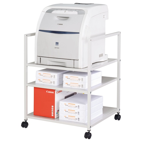 TANOSEE プリンタワゴン レーザープリンタ用 幅570×奥行550×高さ700mm 1台