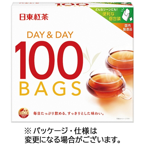 三井農林 日東紅茶 デイ&デイ ティーバッグ 1箱(100バッグ)