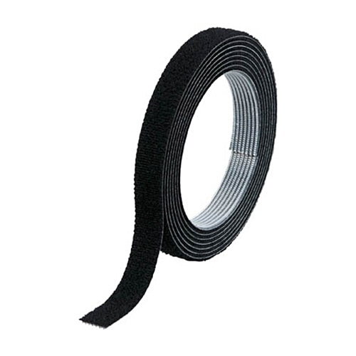 TRUSCO マジックバンド結束テープ 両面タイプ 黒 10mm×1.5m MKT-1015-BK 1巻