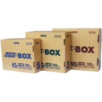 日本サニパック エコノプラスBOX 半透明 45L 0.015mm E-44 1箱(100枚)